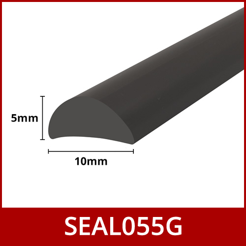 SEAL 018 - 4-6mm Glass - Gaps up to 23mm - Pre-Curved