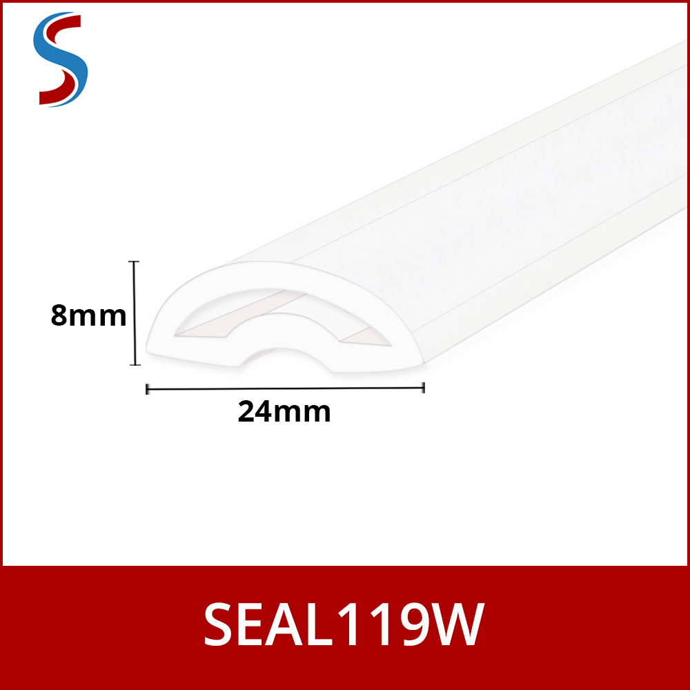 SEAL 016 - 4-6mm Glass - Gaps up to 16mm - Pre-Curved